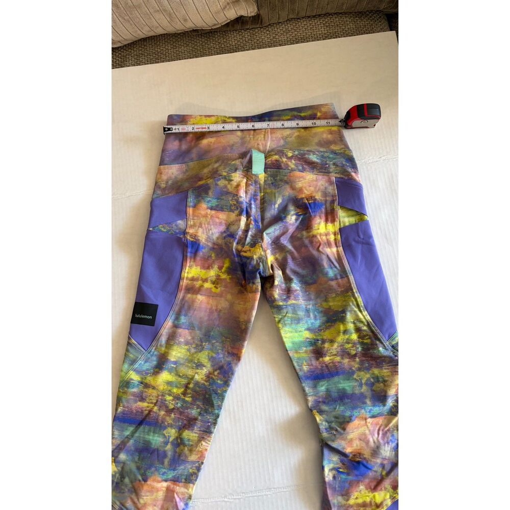 lululemon Run Inspire Tight II Leggings Size 6 Multicolor Purple Full Length
